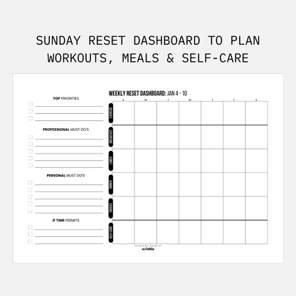 2026 Planner | Weekly Productivity Workbook