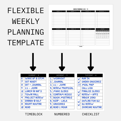 2026 Planner | Weekly Productivity Workbook