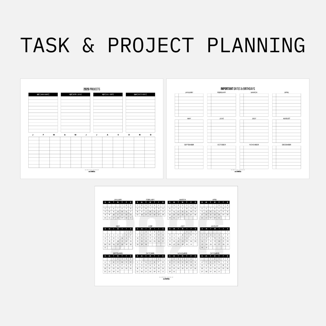 2026 Planner | Weekly Productivity Workbook