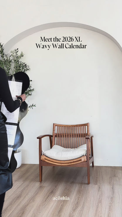 2026 XL Wavy Wall Calendar
